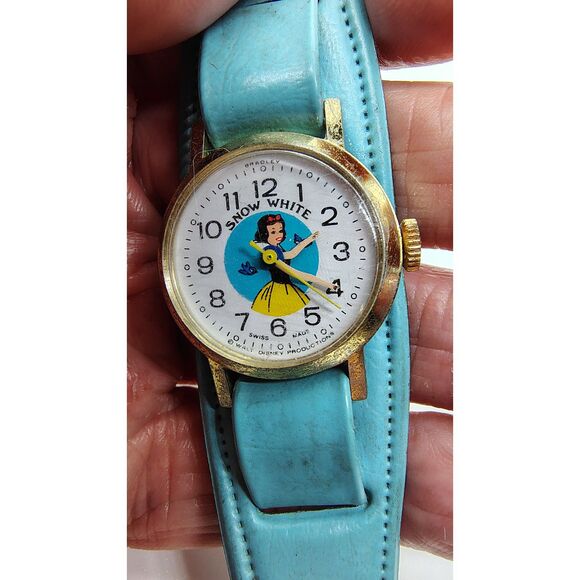 Snow White Bradley Swiss Made Walt Disney Production Manual Wind Vintage Watch main image 9